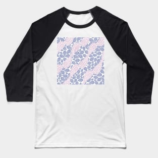Wavy Paisley Polka Dots | Violet n’ Lavender Digital Illustration Baseball T-Shirt